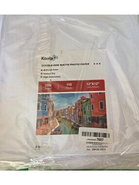 Koala Double-Sided Matte Photo Paper 12"x12" 32lb 120gsm 110 Sheets High Resolut